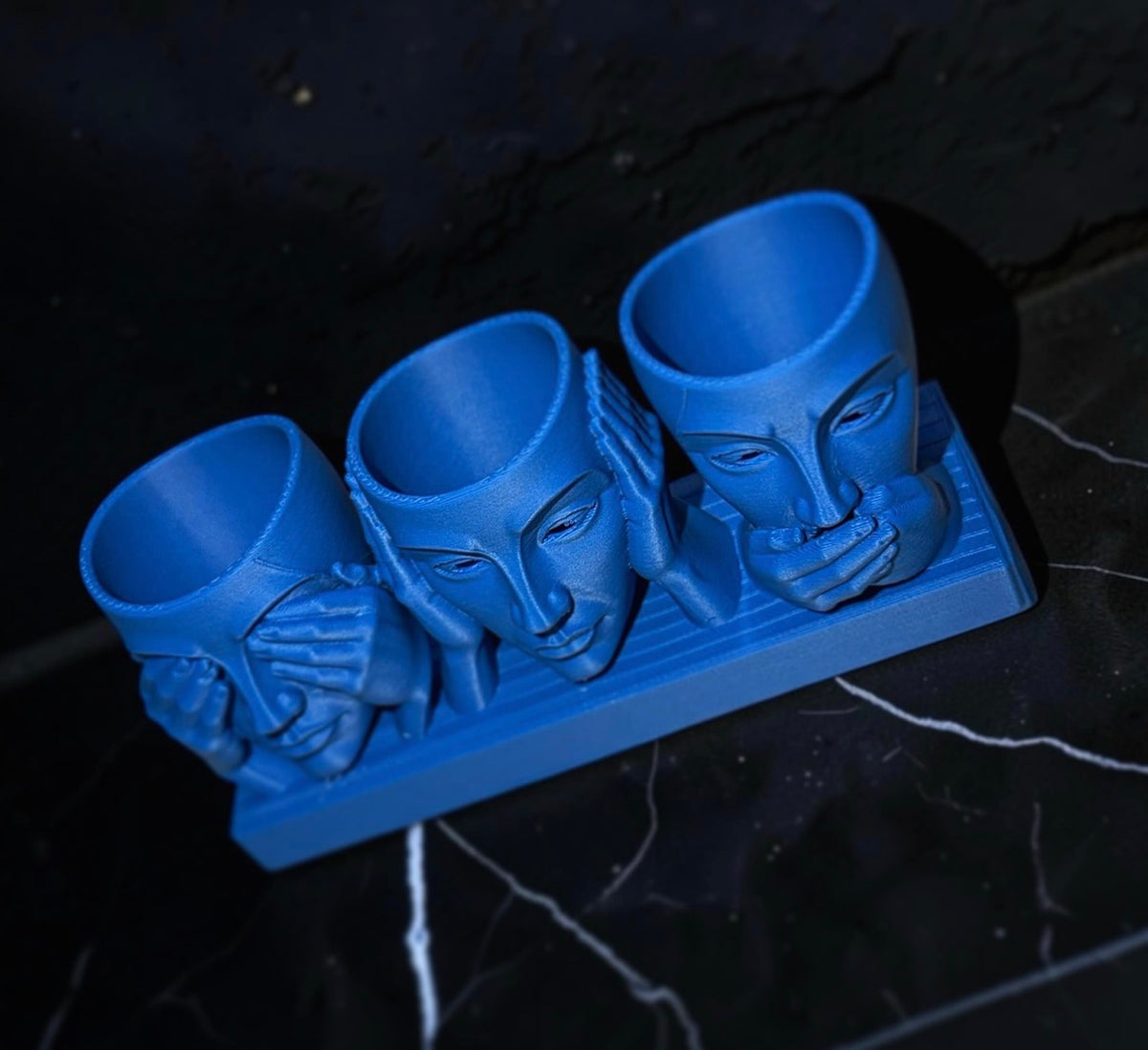 NON VEDO NON SENTO NON PARLO Scultura 3D - TN.01